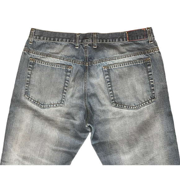 Mavi Men's Denim Jeans Alex Bootcut Lowrise Size 38x30 Distressed Workwear Faded - Picture 6 of 11